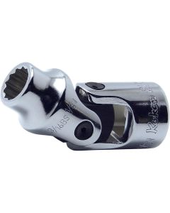 KKN3445W-3-16 image(0) - Ko-ken USA 3445W-3/16 3/8 Square Drive Universal Socket Whitworth 3/16 12 Point Length 49.5 mm