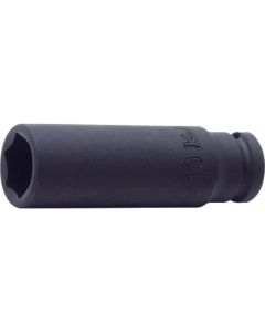 KKN12300M-8 image(0) - Ko-ken USA 12300M-8 1/4 Square Drive Socket 8 mm 6 Point Length 48 mm