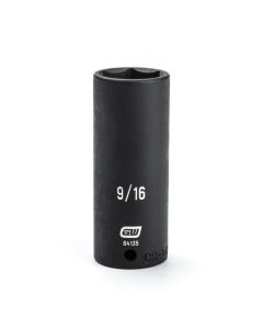 KDT84135 image(0) - GEARWRENCH 1/4 Inch Drive 6 Point Deep Impact SAE Socket 9/16 Inch