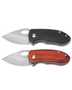 WLMW9370 image(0) - Wilmar Corp. / Performance Tool 2 pk. Wood Handle Pocket Knife Set