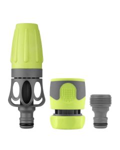 LEGHFZGAK01 image(0) - Legacy Manufacturing Flexzilla Garden Hose Nozzle Kit, 3-Piece, bulk, ZillaGreen