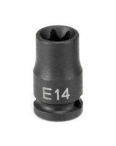 GRE1114ET image(0) - Grey Pneumatic 3/8" Drive x E14 External Star Impact Socket