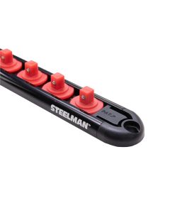 JSP60732 image(2) - J S Products (steelman) 1/4-Inch Drive 12-Piece Aluminum Socket Storage Rail