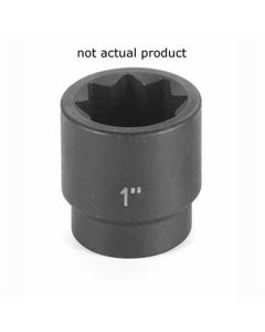 GRE2520S image(0) - Grey Pneumatic 1/2" Drive x 5/8" Standard - 8 Point Socket