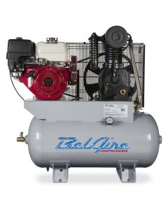 IMC4G3HHL image(0) - IMC (Belaire) 13 HP 30 Gallon 175 PSI Air Compressor 13 HP Honda GX 390 Gas Drive 30 Gallon Horizontal 175 PSI 23 CFM C1 Pump