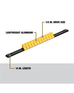 DWTDWMT75262OSP image(0) - DEWALT Dwmt 1/2-In Dr Socket Rail