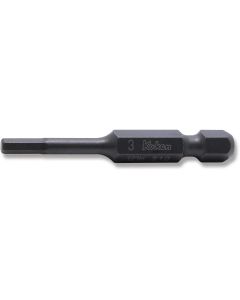 KKN121H-50-3 image(0) - Ko-ken USA 121H.50-3 1/4 Hex Drive Bit 3 mm Hex Length 50 mm