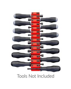 ERN5650 image(1) - Ernst Mfg. 14 Tool Screwdriver Pro XL - Red
