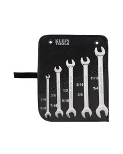 KLE68450 image(0) - Klein Tools Open-End Wrench Set, 5-Piece