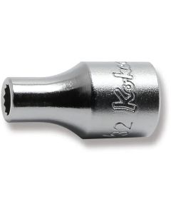 KKN2405A-5-32 image(0) - Ko-ken USA 2405A-5/32 1/4 Square Drive Socket 5/32 12 Point Length 22 mm