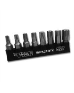 VIMIMPACT-8TX image(1) - VIM Tools TORX, Impact Quality S2 Bit Set, 8 Piece Bits 5/16 Inch Hex Bodies, 1.25L, T25 Thru T55 TORX