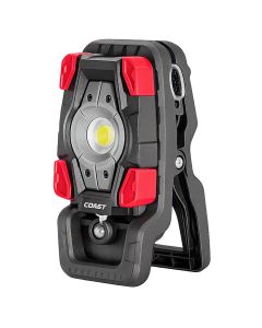 COS31258 image(0) - COAST CL10R 1150 Lumen Rechargeable Dual Power Rotating LED Magnetic Clamp Light - Black/Red