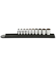 KDT80307D image(0) - GearWrench 10 Piece 1/4 Inch Drive 12 Point Standard SAE Socket Set