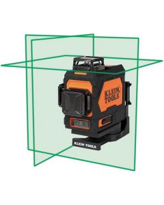 KLE93MCLG image(0) - Klein Tools Green Compact Cross-Line Self-Leveling Laser Level, 50-Foot