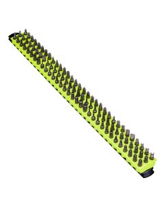 Ernst Mfg. 18" 96 Tool Magnetic Bit Bar - Black/Hi-Viz