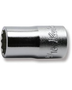 KKN2405A-5-16 image(0) - Ko-ken USA 2405A-5/16 1/4 Square Drive Socket 5/16 12 Point Length 22 mm