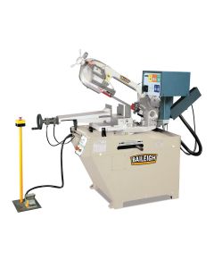BLI1001298 image(0) - Baileigh BS-20SA-DM - 13" Semi Automatic Variable Speed Dual Mitering Band Saw 3hp, 220V 3 Phase