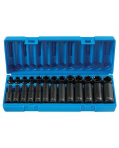 GRE1226M image(1) - Grey Pneumatic 3/8" Drive 26 Piece Standard & Deep Length Metric Master Set