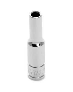 WLMW36307 image(0) - Wilmar Corp. / Performance Tool 1/4" Drive 7/32" 6pt Deep Socket