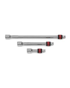 KDT81302 image(0) - GearWrench 3 Piece 1/2 Inch Drive Locking Extension Set 3 Inch, 5 Inch & 10 Inch