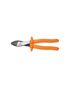 KLE1005-INS image(0) - Klein Tools Insulated Crimping Tool for Insulated & Non-Insulated Terminals