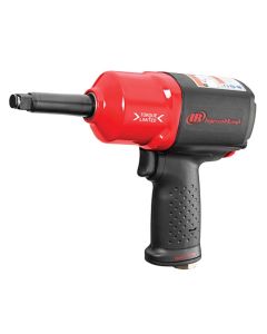 Ingersoll Rand 1/2 Inch Air Impact Wrench, 2 Inch Ext Anvil, Quiet, 780 ft-lb Torque, Friction Ring Retainer, Pistol