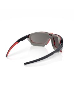 JCK45203 image(0) - Jackson Safety Safety Glasses - HyperGuard G-Series - Smoke Mirror Lens - Black Frame - Gasketed - Hardcoat Anti-Scratch