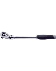 KKN4774JB image(0) - Ko-ken USA 4774JB 1/2 Square Drive Ratchet Handle 24 teeth Flexible Head Length 330 mm Push Button Plastic Handle