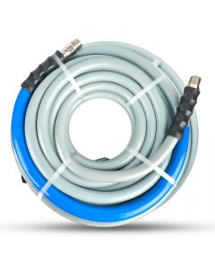BLBPW1250-NM image(0) - BluBird BluShield Kevlar Braided Rubber Pressure Washer Hose Assembly 1/2" x 50' Non Marking