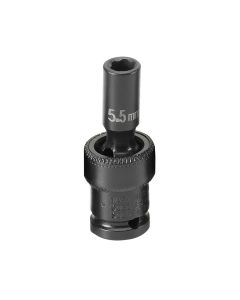 GRE955UMS image(1) - Grey Pneumatic 1/4" Surface Drive x 5.5mm Standard Universal Socket