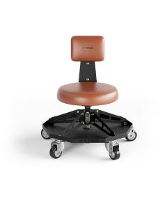 VYPRSS-BR-B image(0) - Vyper Industrial 300 lb Capacity Robust Steel Sport Shop Chair - Brown/Black