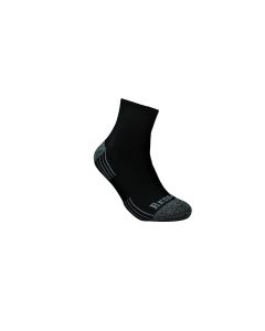 RDBBAML2Q image(0) - Redback Boots USA 1-Pair of Bamboo Qtr. Ankle Socks in Black