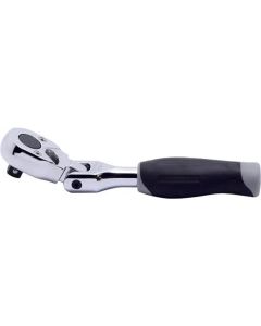 KKN2774JS image(0) - Ko-ken USA 2774JS 1/4 Square Drive Ratchet Handle 20 teeth Short Length 116 mm Flexible Head Plastic Handle