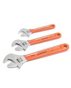 KDTAC26810CV image(0) - GEARWRENCH 3 Piece Adjustable Cushion Grip Wrench Set 6", 8" & 10"