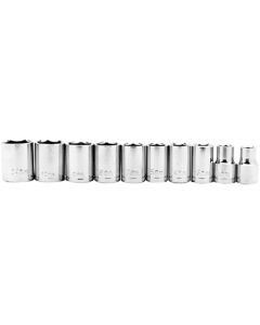 WLM1906 image(0) - Wilmar Corp. / Performance Tool 10 Piece 1/2" Drive Socket Set