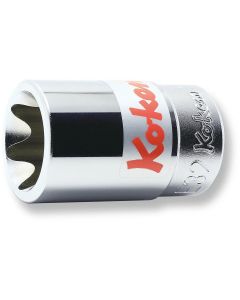 KKN6425-E32 image(0) - Ko-ken USA 6425-E32 3/4 Square Drive TORX E32 Socket -Length 60 mm