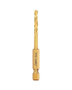 DWTDD5110 image(0) - DEWALT Impact Ready Titanium Nitride Coated Drill Bit, 5/32"
