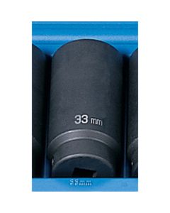 GRE2033MD image(0) - Grey Pneumatic 1/2" Drive x 33mm Deep Socket