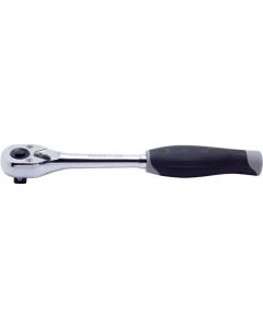 KKN3753JB image(0) - Ko-ken USA 3753JB 3/8 Square Drive Ratchet Handle 24 teeth Length 200 mm Push Button Plastic Handle