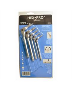 BND00075 image(0) - Bondhus Corp. 5PC HEX PRO PIVOT HEAD TORX WRENCH SET
