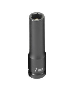 GRE907MDG image(0) - Grey Pneumatic 1/4" Drive x 7mm Magnetic Deep Socket