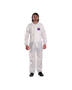 ASLWH15-S-92-100-02 image(0) - Ansell ALPHATEC 681500 SERGED COLLARED COVERALL SIZE S