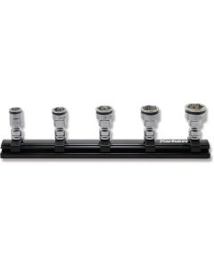 KKNRS2441MZ-5 image(0) - Ko-ken USA 1/4" Sq Dr. Z-series Universal NUT GRIP Sockets - 5 pieces - RS2441MZ/5