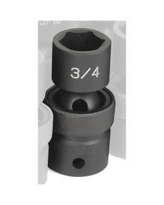 GRE2024U image(0) - Grey Pneumatic 1/2" Drive x 3/4" Standard Universal Socket