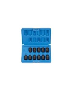 GRE1211P image(0) - Grey Pneumatic 3/8" Drive 11 Piece Pipe Plug Socket Set