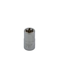 VIMVS614S image(0) - VIM Tools E14 TORX Socket, 3/8 Inch Square Drive, Satin Chrome