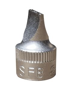 VIMSF8 image(0) - VIM Tools Stubby Flat Tip Driver 8 mm X 1.2M Blade, 1/4 Inch Square Drive