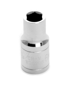 WLMW36206 image(0) - Wilmar Corp. / Performance Tool 1/4" Drive 6mm 6pt Socket
