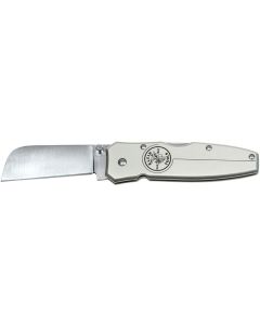 KLE44007 image(0) - Klein Tools Lightweight Lockback Knife 2-1/2-Inch Coping Blade, Silver Handle