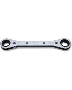 KKN102KA-1-2X9-16 image(0) - Ko-ken USA 102KA-1/2X9/16 Ratcheting Ring Wrench 1/2x9/16 6 Point Length 146 mm Reversible